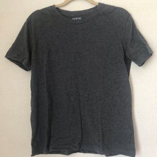 ジーユー(GU)のグレー tシャツ 無地(Tシャツ(半袖/袖なし))