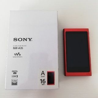 ソニー(SONY)のSONY　WALKMAN　NW-A35  [16GB シナバーレッド](ポータブルプレーヤー)