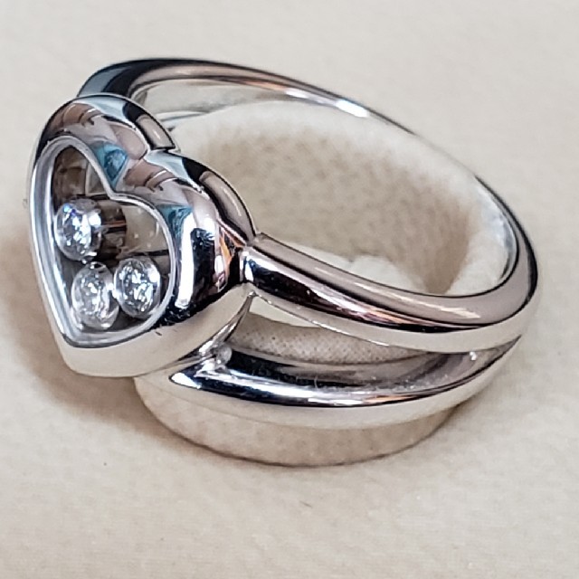 Chopard(ショパール)のChopardハッピーダイヤリング　美品 レディースのアクセサリー(リング(指輪))の商品写真