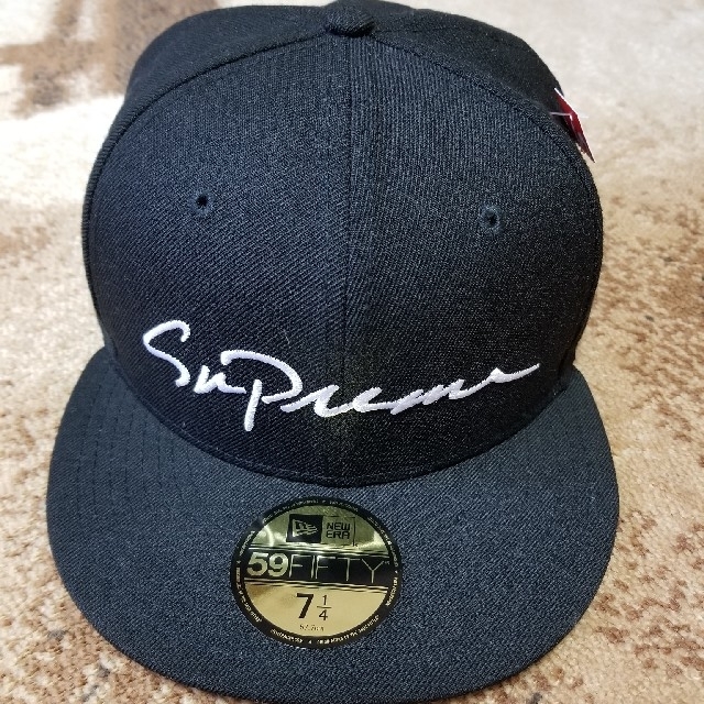 Supreme Classic Script New Era Black 黒