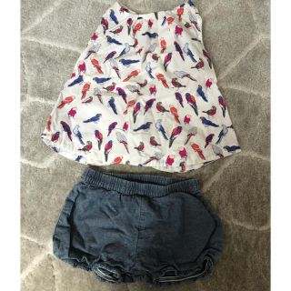 オールドネイビー(Old Navy)のオールドネイビー  ノースリーブ かぼちゃパンツセット(Ｔシャツ)