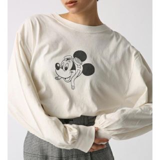 アズールバイマウジー(AZUL by moussy)のフライトミッキー ロンT(Tシャツ(長袖/七分))