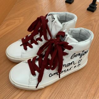 ザラキッズ(ZARA KIDS)のザラ ハイカットスニーカー19.5新品(スニーカー)