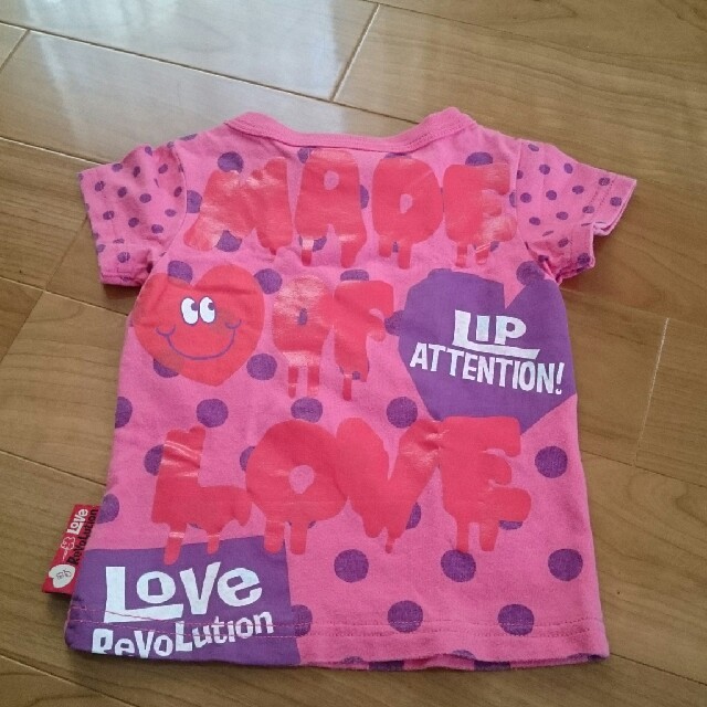 LOVE REVOLUTION(ラブレボリューション)のラブレボ Tシャツ 90 キッズ/ベビー/マタニティのキッズ服女の子用(90cm~)(Tシャツ/カットソー)の商品写真