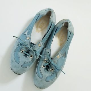 トッズ(TOD'S)のTOD'S　トッズ　フラット　パンプス　スニーカー　レザー　モカシン(ハイヒール/パンプス)