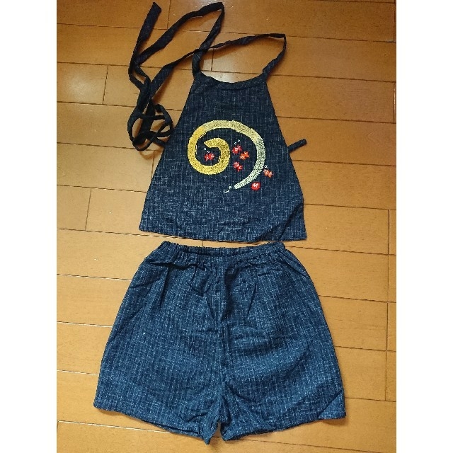 【ゆき様専用】キッズ 甚平110 キッズ/ベビー/マタニティのキッズ服男の子用(90cm~)(甚平/浴衣)の商品写真