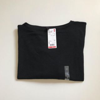 ユニクロ(UNIQLO)のストレッチスラブボートネックT ユニクロ(Tシャツ(長袖/七分))