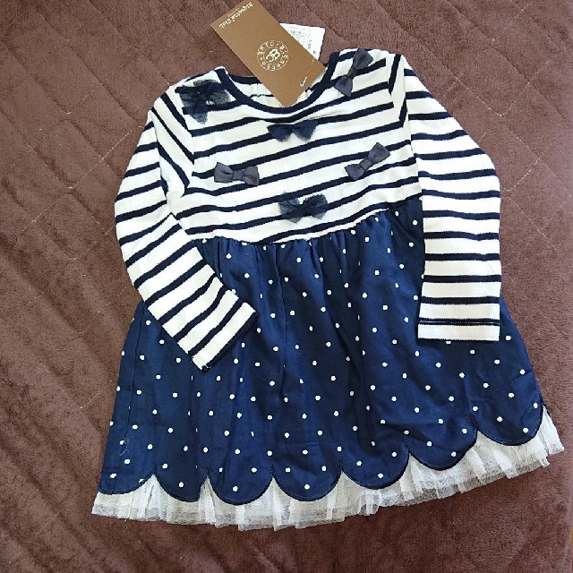 Biquette Club(ビケットクラブ)の新品☆ワンピース90 キッズ/ベビー/マタニティのキッズ服女の子用(90cm~)(ワンピース)の商品写真