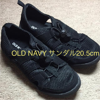オールドネイビー(Old Navy)のOLD NAVY 黒サンダル 20.5cm(サンダル)