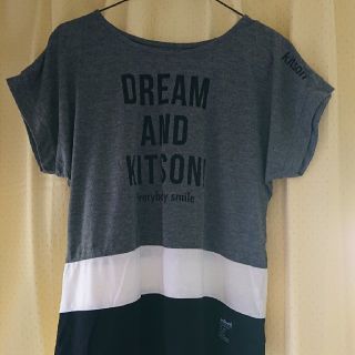 キットソン(KITSON)の黒&グレーTシャツレディース(Tシャツ(半袖/袖なし))