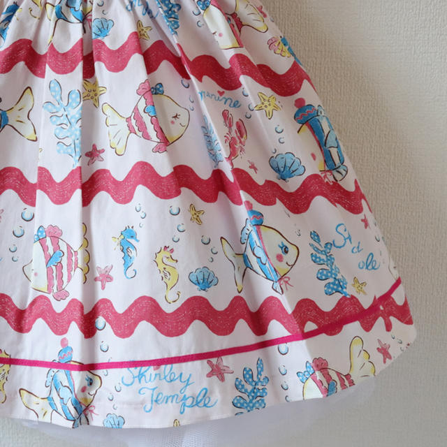 Shirley Temple(シャーリーテンプル)の新品 シャーリーテンプル 魚 さかな ジャンパースカート ワンピース キッズ/ベビー/マタニティのキッズ服女の子用(90cm~)(ワンピース)の商品写真
