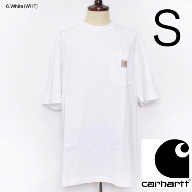 carhartt(カーハート)のカーハート Tシャツ 白 S ポケット付き carhartt Tシャツ メンズのトップス(Tシャツ/カットソー(半袖/袖なし))の商品写真