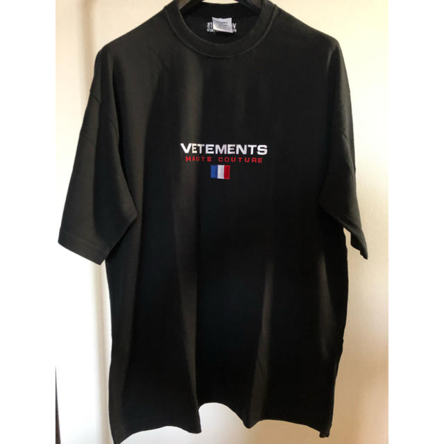 メンズvetements オートクチュールロゴTシャツ