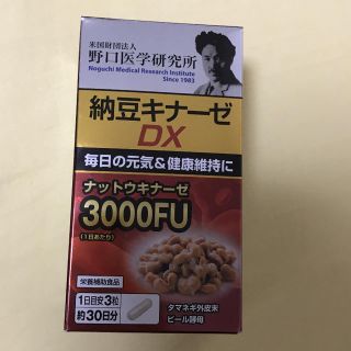 野口医学研究所 納豆キナーゼ DX 90粒  3000FU(その他)