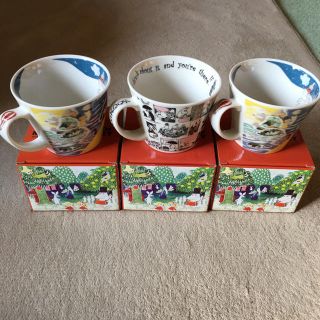 値下げ  YAMAKA   ムーミン    スープマグ   ３個セット  未使用(グラス/カップ)