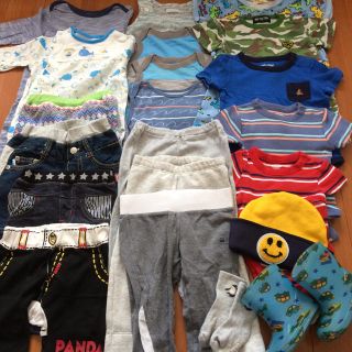 ベビーギャップ(babyGAP)の男の子 衣類 まとめ売り チェアベルト付き(ロンパース)