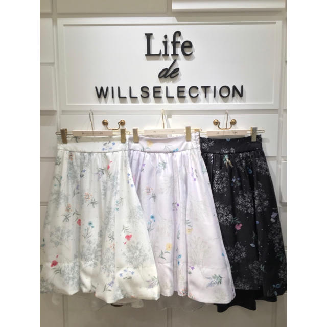 WILLSELECTION(ウィルセレクション)の美品 ウィルセレクション 花柄スカート レディースのスカート(ひざ丈スカート)の商品写真
