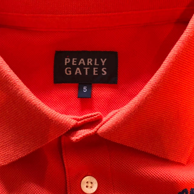 PEARLY GATES(パーリーゲイツ)のryo.様専用パーリーゲイツ  ポロシャツ オレンジ メンズのトップス(ポロシャツ)の商品写真