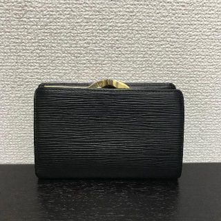 ルイヴィトン(LOUIS VUITTON)のルイヴィトン　折り財布　エピ　ノワール　美品！(折り財布)