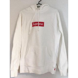 シュプリーム(Supreme)のsupreme★ボックスロゴパーカー白(パーカー)