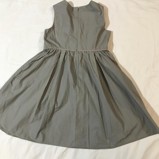 TOCCA(トッカ)のTOCCAトッカ140サマーワンピース カーキリボン キッズ/ベビー/マタニティのキッズ服女の子用(90cm~)(ワンピース)の商品写真