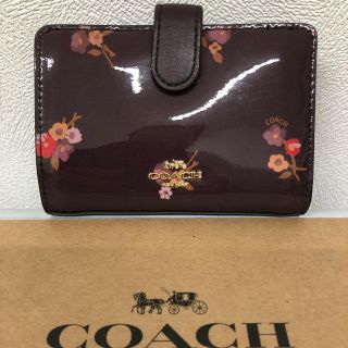 コーチ(COACH)のコーチ、綺麗な花柄の折財布、新品未使用、一万円札入ります(財布)