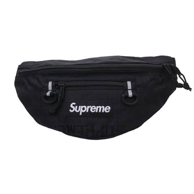 supreme waist bag Black 19SS