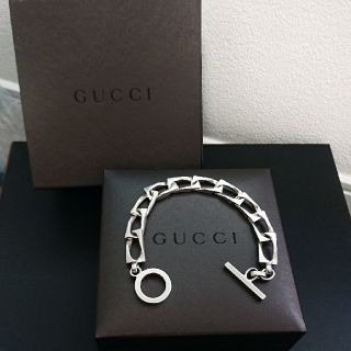 グッチ(Gucci)の確実正規品GUCCI☆チェーンブレスレット スターリングシルバー(ブレスレット/バングル)