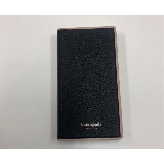 SAMWRAPFOLIOカラーケイトスペード 新品 iPhoneX/XS モバイルケース ブラック