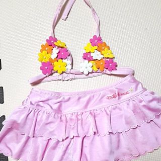 ミキハウス(mikihouse)の【専用】水着　お花　ピンク　ビキニ(水着)