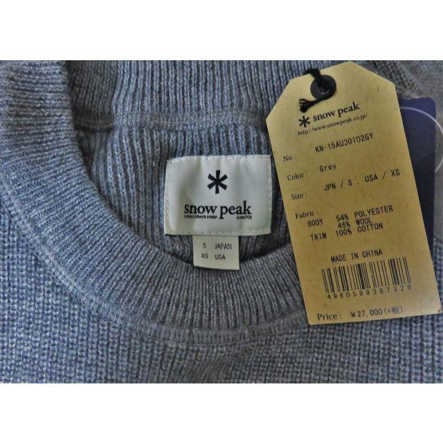 Snow Peak - 定価2.9万 新品 snow peak ミリタリー ニット S メンズ
