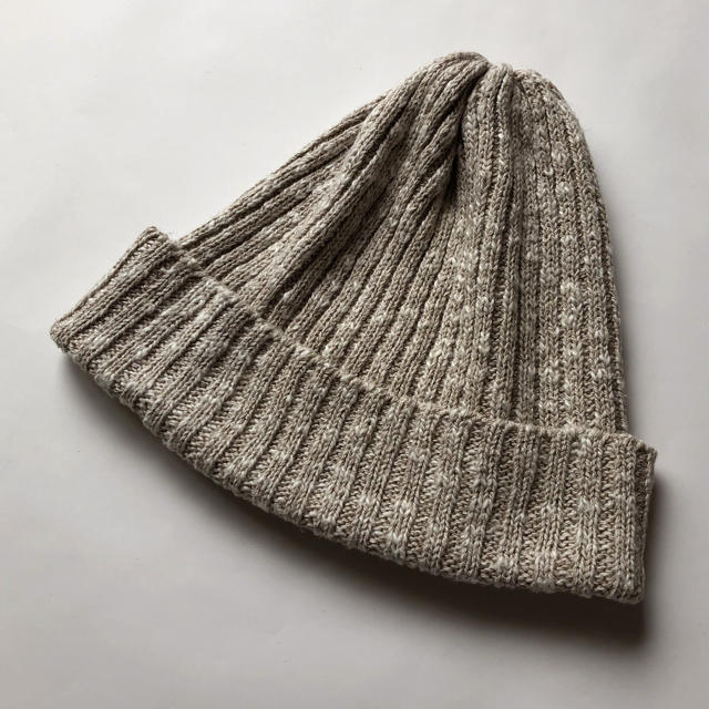 highland 2000 コットン リネン ニット帽 ニットキャップ リブ編み レディースの帽子(ニット帽/ビーニー)の商品写真