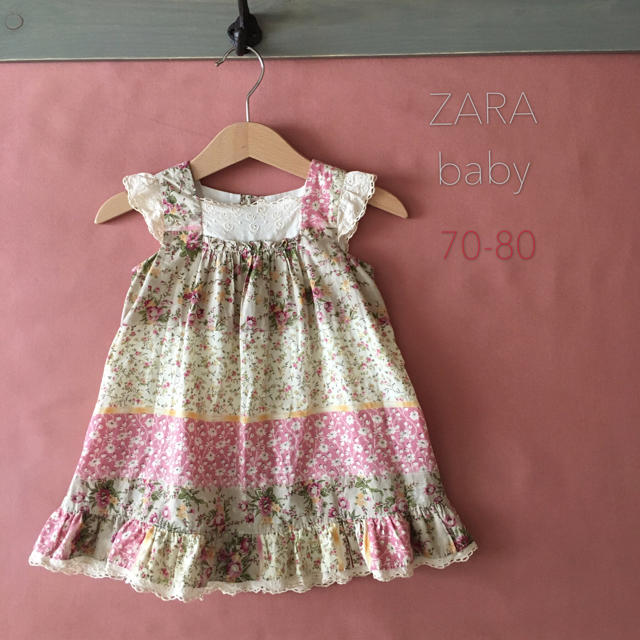 ZARA KIDS(ザラキッズ)のZARA babyザラベイビー クラシカルレースワンピース*̥✧︎❁︎70-80 キッズ/ベビー/マタニティのベビー服(~85cm)(ワンピース)の商品写真