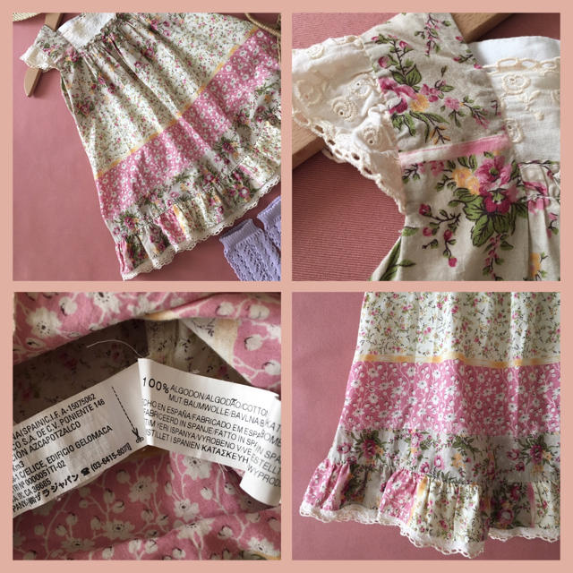 ZARA KIDS(ザラキッズ)のZARA babyザラベイビー クラシカルレースワンピース*̥✧︎❁︎70-80 キッズ/ベビー/マタニティのベビー服(~85cm)(ワンピース)の商品写真