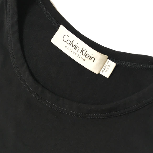 Calvin Klein(カルバンクライン)の【美品】カルバン クライン コレクション Tシャツ【レディース、S】 レディースのトップス(Tシャツ(半袖/袖なし))の商品写真