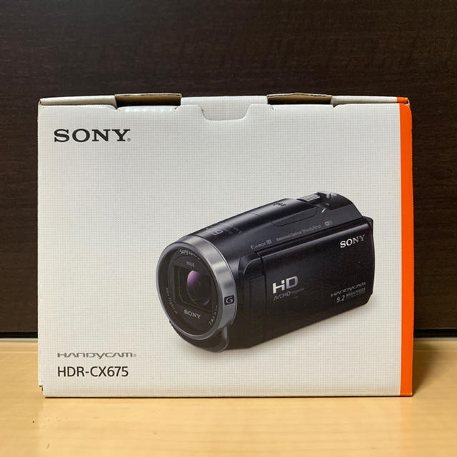 白 フリル付 SONY HDR-CX675 ビデオカメラ デジタルHD - ビデオカメラ