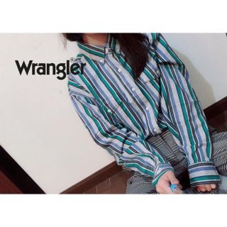 ラングラー(Wrangler)のWrangler ストライプ 長袖ボタンシャツ ヴィンテージ(シャツ)