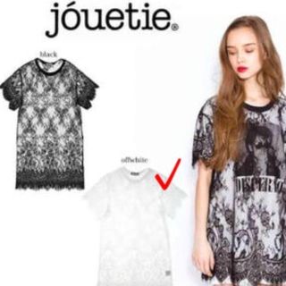 ジュエティ(jouetie)のauioiai様専用 未使用 タグ付き jouetie レースTシャツ(Tシャツ(半袖/袖なし))