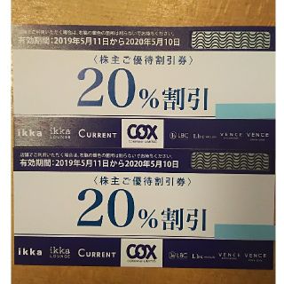 イッカ(ikka)のcox 株主優待(ショッピング)