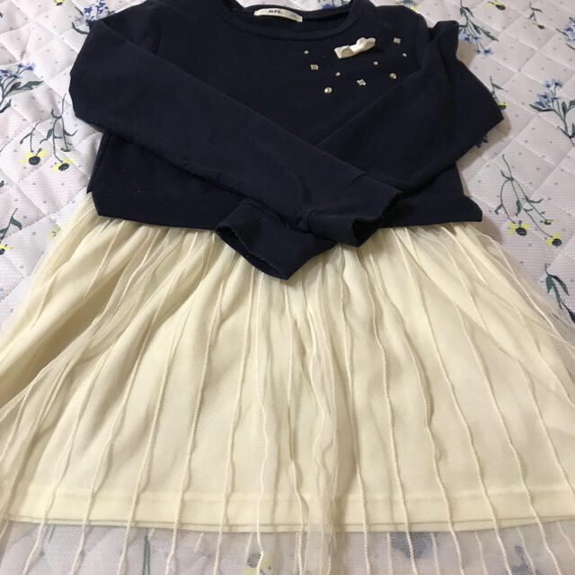 Right-on(ライトオン)のキッズチュールワンピース キッズ/ベビー/マタニティのキッズ服女の子用(90cm~)(ワンピース)の商品写真