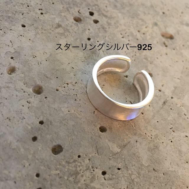 スターリングシルバー925ワイドリング レディースのアクセサリー(リング(指輪))の商品写真