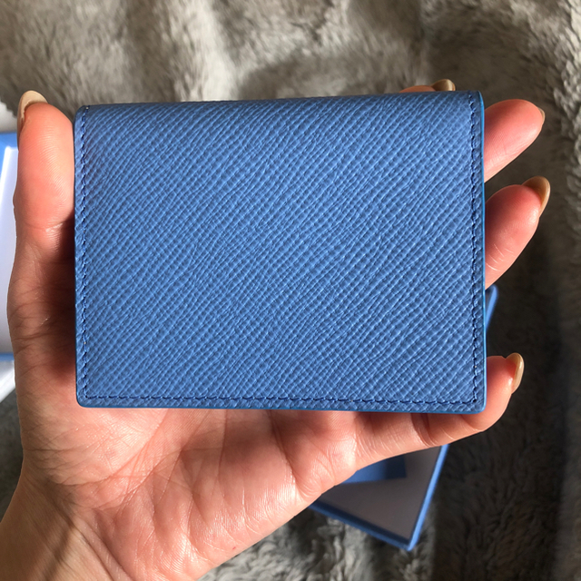 【お試し価格！】 Smythson - スマイソン smython 新品未使用 ナイルブルー カードケース 定期入れ 名刺入れ/定期入れ