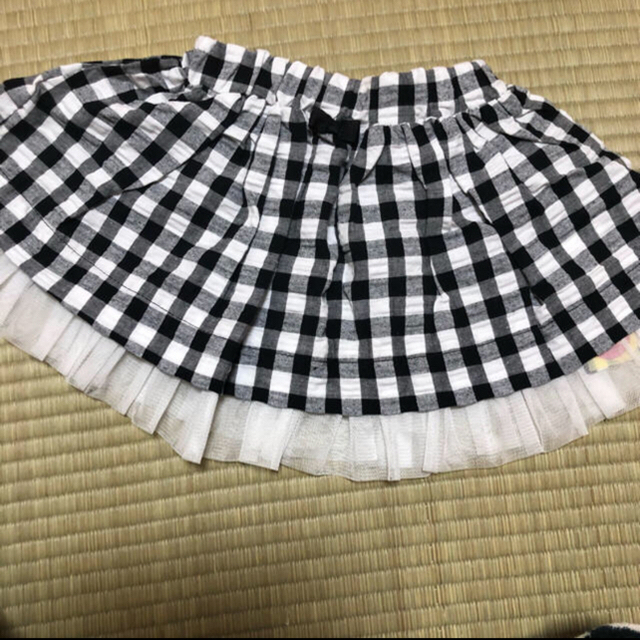 kid’s zoo(キッズズー)のキッズズー デニムチュールワンピース キッズ/ベビー/マタニティのベビー服(~85cm)(ワンピース)の商品写真