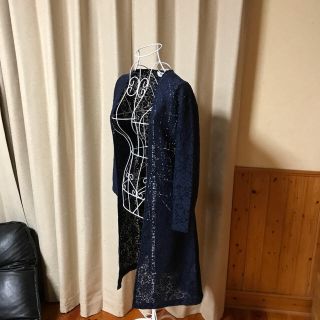 ◆美品◆RayBEAMS◆ビームス◆ネイビー◆レースロングカーディガン◆