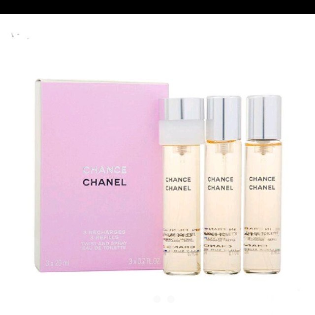 ☆値下げ☆ CHANELチャンス ツイスト&スプレー オードトワレ 20ml×3