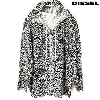 ディーゼル(DIESEL)の【DIESEL】パーカー(S)白 黒 ディーゼル(パーカー)