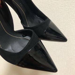 ザラ(ZARA)のlily様  ZARA黒パンプス シルバーピアス(ハイヒール/パンプス)