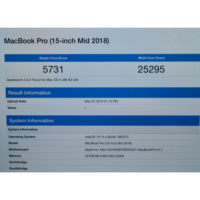 SSD4TB!MacBookPro 15  コアi9 メモリ32GB