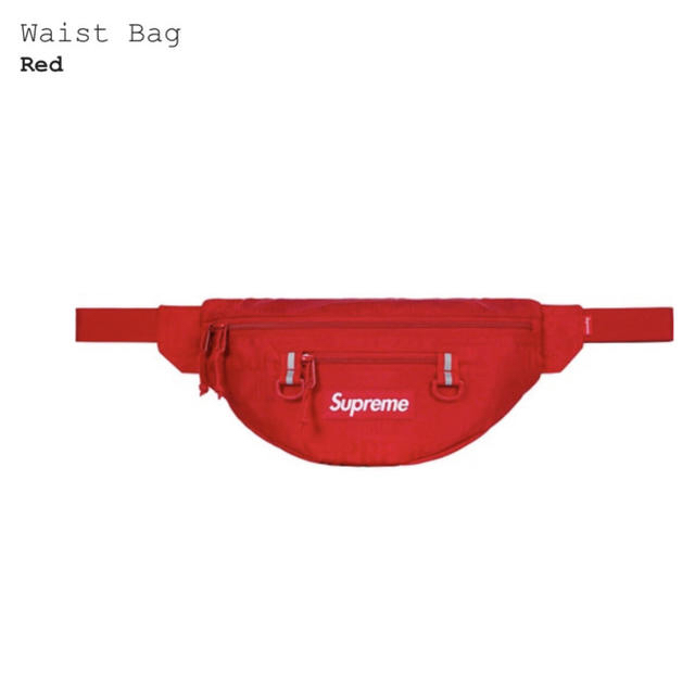 Supreme waist bag 19ss ウエストバッグ 赤 Supreme waist bag 19ss ウエストバッグ 赤