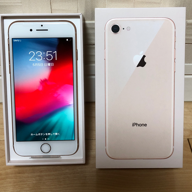 iPhone - SIMフリー iPhone8 64GB ゴールド の通販 by ラウール's shop